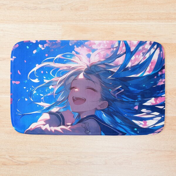 Item preview, Sayaka Maizono Danganronpa Anime Girl Waifu Cherry Blossom Joyful Pastel Spring Aesthetic designed and sold by CarlosBender.