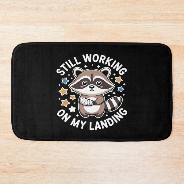 Item preview, Still Working On My Landing Injury Broken Arm Raccoon Cute designed and sold by velltoons.