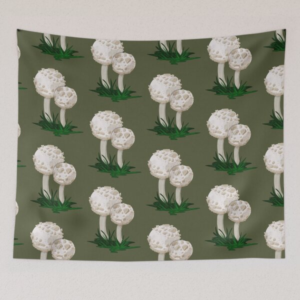 Item preview, Parasol mushroom from the woodland - original digital art designed and sold by NonDecafArt.