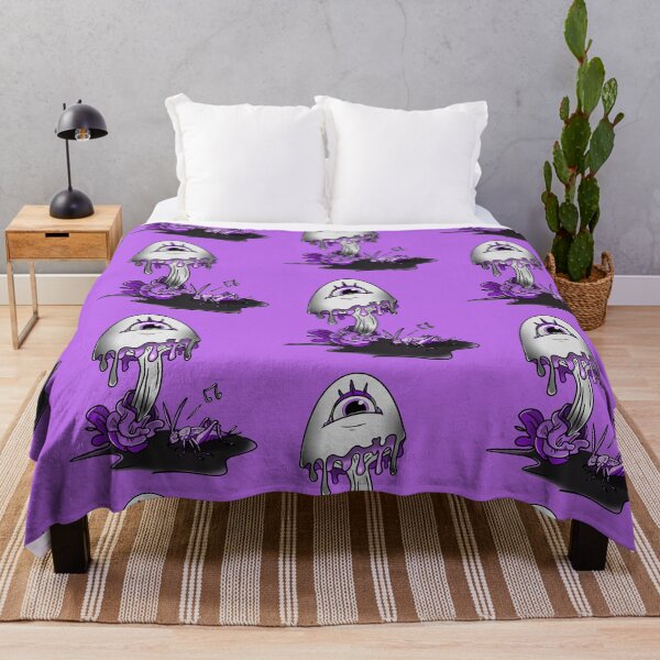 Item preview, Purple Melty Mushroom Majesty - Original Digital Art designed and sold by NonDecafArt.