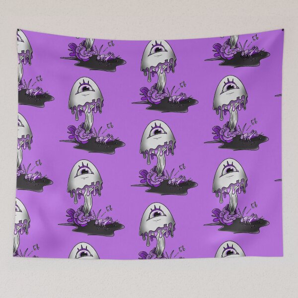Item preview, Purple Melty Mushroom Majesty - Original Digital Art designed and sold by NonDecafArt.