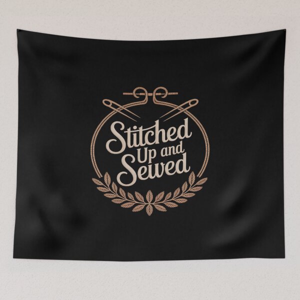 Item preview, Stitched Up and Sewed Embroidery Hoop designed and sold by velltoons.