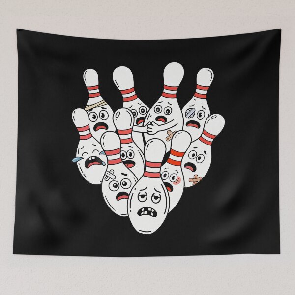 Item preview, Bowling s For Men Women Kids Girls Scared Bowling Pins designed and sold by AndreaBonnie.