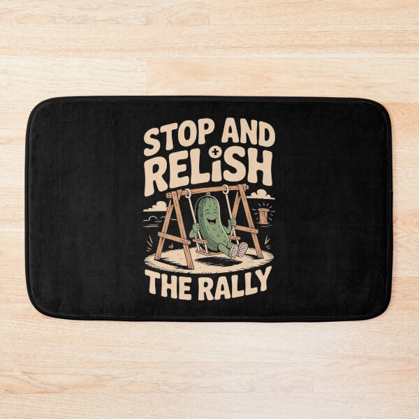 Item preview, Stop and Relish the Rally Pickleball Woodcut designed and sold by velltoons.