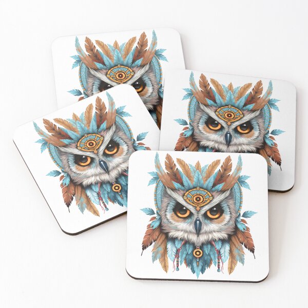Item preview, Tribal Owl 2 designed and sold by kmvisart.