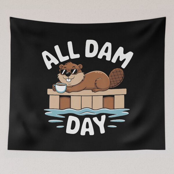 Item preview, Funny Beaver Lover Dam Project All Dam Day Beaver designed and sold by KristinDebra.
