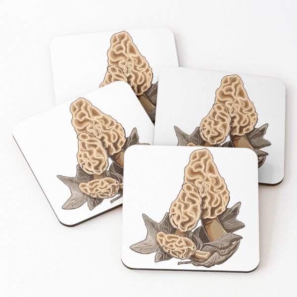 Item preview, Morel Mushrooms - original digital art designed and sold by NonDecafArt.