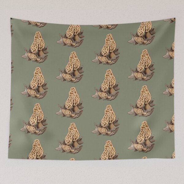 Item preview, Morel Mushrooms - original digital art designed and sold by NonDecafArt.