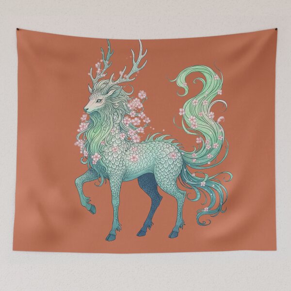 Item preview, Celestial Kirin of Blossoms: Eastern Fantasy designed and sold by SebastianSpace.