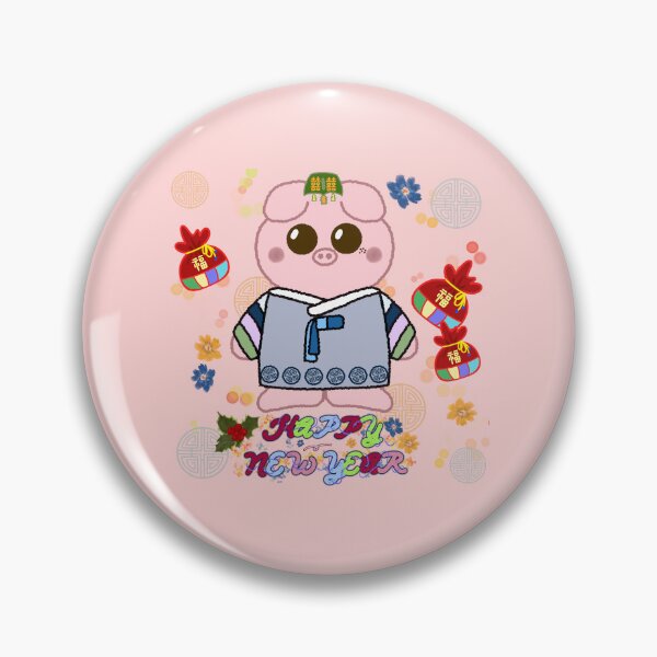Item preview, Cute Korean New Year Pig in Hanbok designed and sold by BAU.