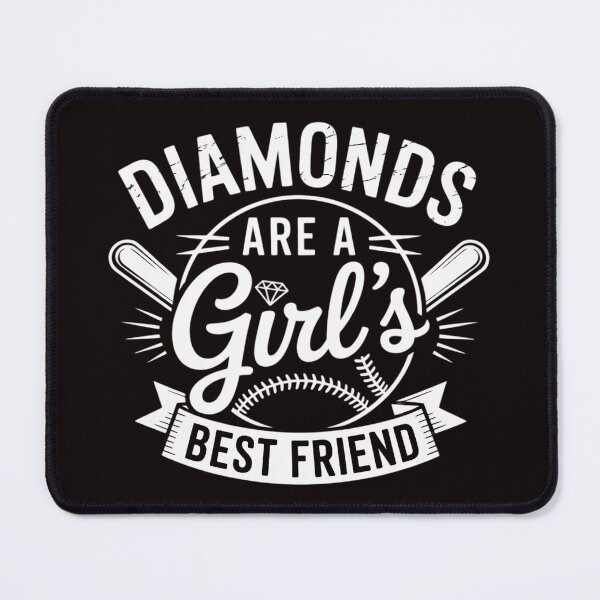Item preview, Diamonds Are A Girls Best Friend Softball Baseball Girl Love designed and sold by RopboxRone.