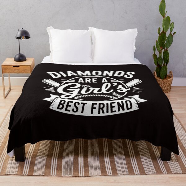 Item preview, Diamonds Are A Girls Best Friend Softball Baseball Girl Love designed and sold by RopboxRone.