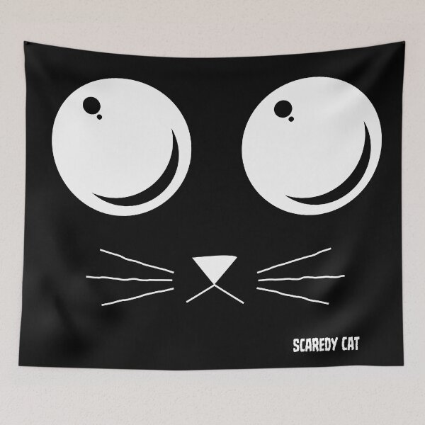 Item preview, Scaredy Cat Face designed and sold by KaijuCats.