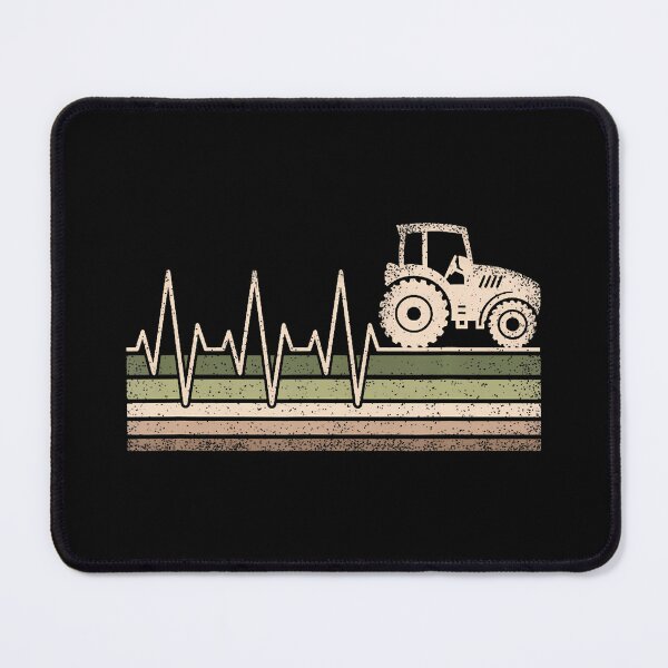 Item preview, Funny Retro Heartbeat Tractor Farmer Farming Agriculture Men designed and sold by BarbaraLillie.