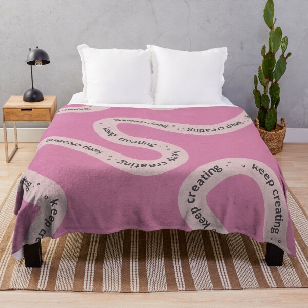 Item preview, Keep Creating – Pink Wavy Creative Reminder designed and sold by emma.designs.