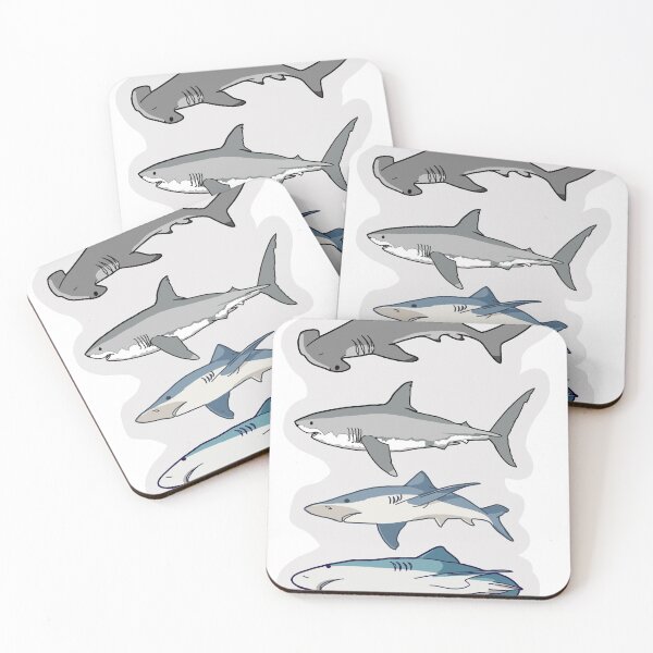Item preview, A quad of sharks designed and sold by abbyb_24.