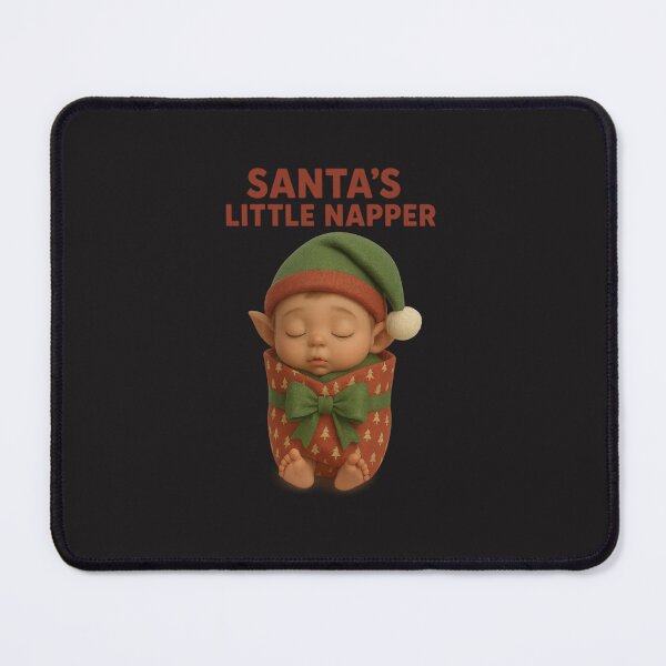 Item preview, Cute Sleeping Baby Elf - Santa's Little Helper | Kawaii Fun Christmas Art designed and sold by Moons Studio.