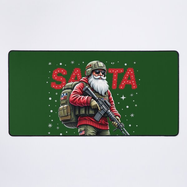 Item preview, Army Ugly Christmas Sweater-Santa in Army Gear designed and sold by Callsign 84.