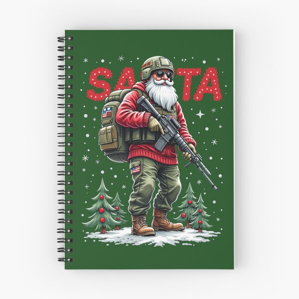 Item preview, Army Ugly Christmas Sweater-Santa in Army Gear designed and sold by Callsign 84.