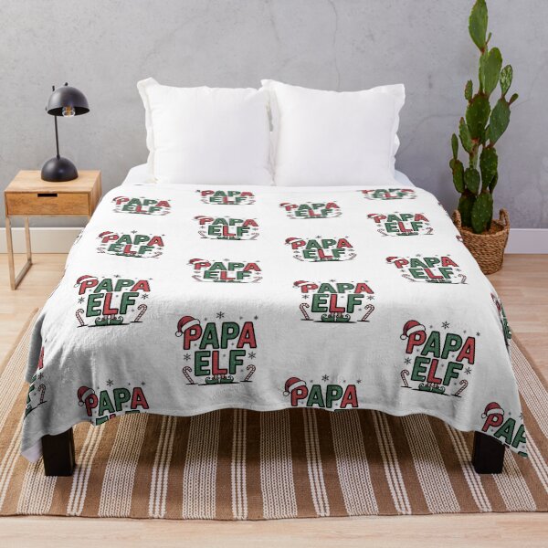 Item preview, Papa Elf Christmas T-shirt with Santa Hat, Elf Shoes & Candy Canes designed and sold by FestivityFinds.