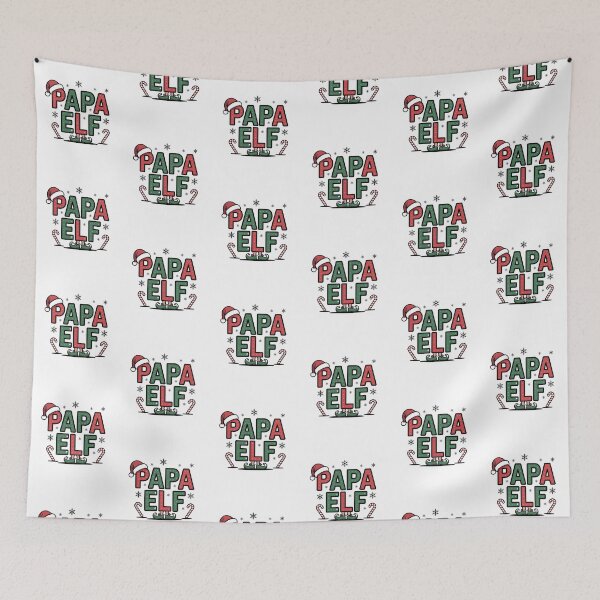 Item preview, Papa Elf Christmas T-shirt with Santa Hat, Elf Shoes & Candy Canes designed and sold by FestivityFinds.