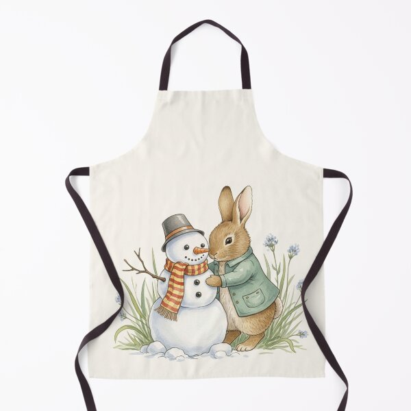 Item preview, Bunny Hugging Snowman | Cozy Winter Friends designed and sold by Pasteltone.