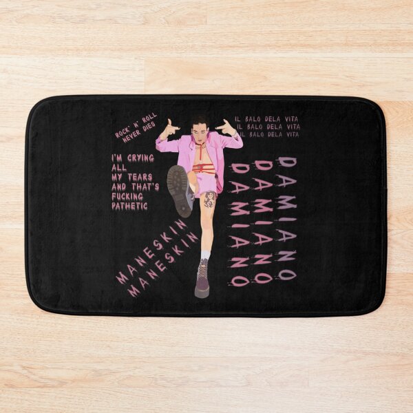Item preview, Damiano David Bold Pink Aesthetic Art – Expressive Rock Illustration Design designed and sold by markelhovardt.