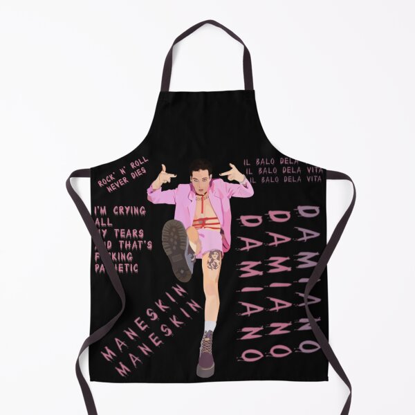 Item preview, Damiano David Bold Pink Aesthetic Art – Expressive Rock Illustration Design designed and sold by markelhovardt.