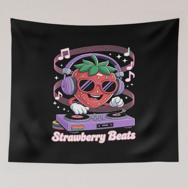 Item preview, Strawberry Beats Dj Music Fun designed and sold by FndPardaL.