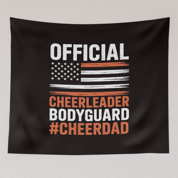 Item preview, Cheer Dad Bodyguard Family Father Cheerleader Squad designed and sold by RopboxRone.