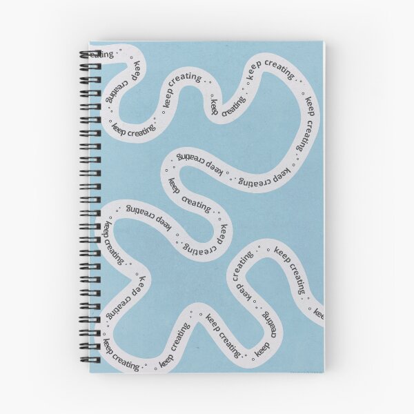 Item preview, Keep Creating – Blue Wavy Creative Reminder designed and sold by emma.designs.