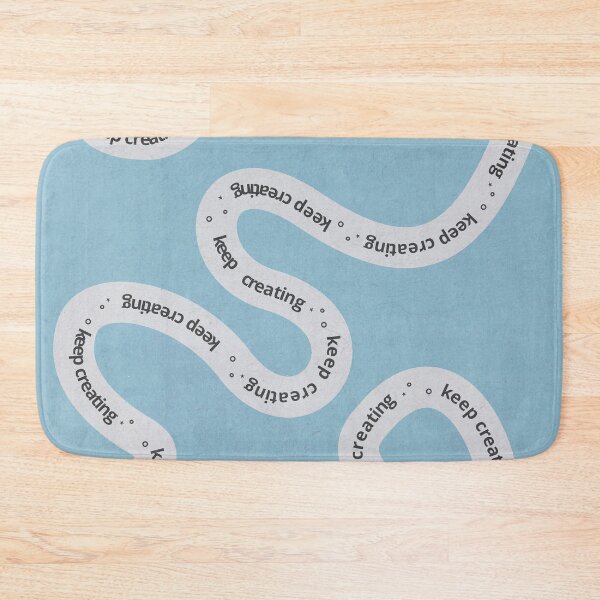 Item preview, Keep Creating – Blue Wavy Creative Reminder designed and sold by emma.designs.