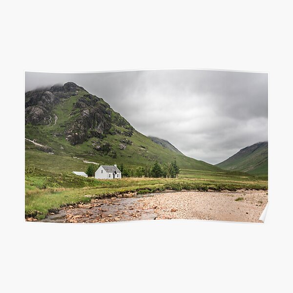 At the foot of Etive More Glencoe Valley Poster