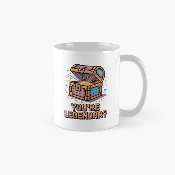 Item preview, You're Legendary | Retro Treasure Chest RPG Loot Gamer Gift Design | Motivational Pixel Adventure Quest designed and sold by pixelpopplanet.