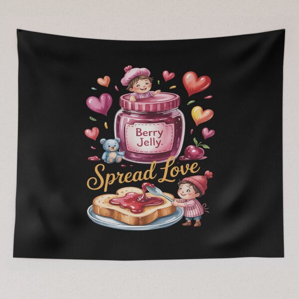 Item preview, Strawberry Shortcake Spread Love Valentine’s Day Jelly Toast designed and sold by FndPardaL.