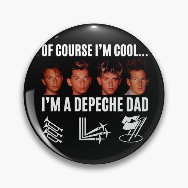 Item preview, Depeche Mode Cool Dad Retro Edit – Vintage Synth Style Character Artwork designed and sold by markelhovardt.