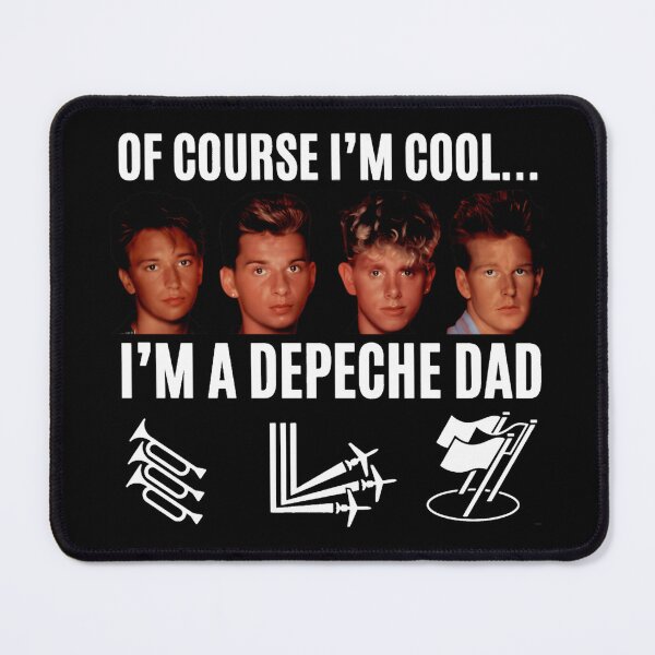 Item preview, Depeche Mode Cool Dad Retro Edit – Vintage Synth Style Character Artwork designed and sold by markelhovardt.