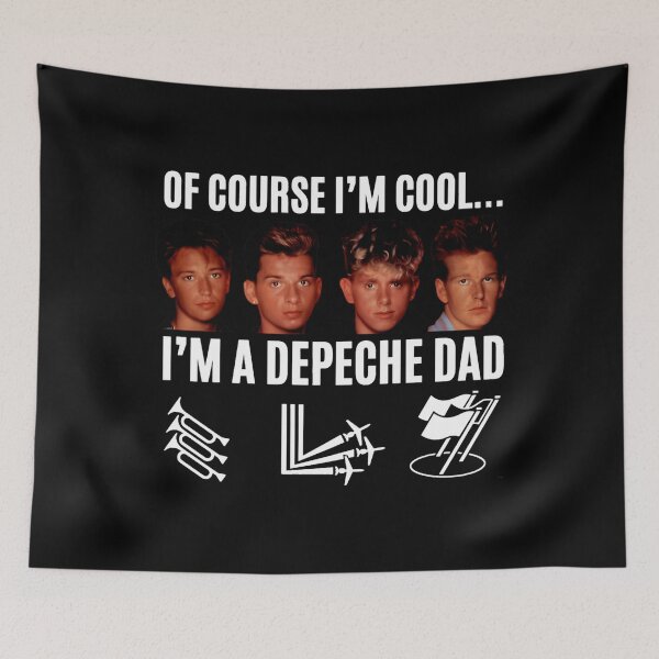 Item preview, Depeche Mode Cool Dad Retro Edit – Vintage Synth Style Character Artwork designed and sold by markelhovardt.
