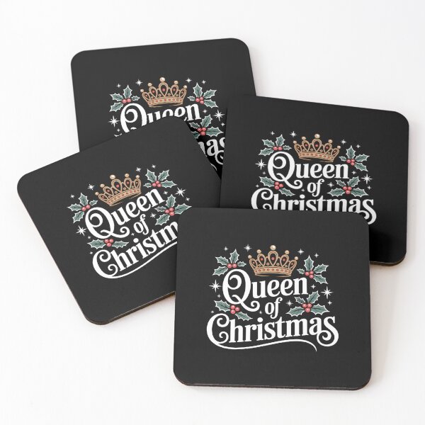 Item preview, Queen of Christmas - Holiday Crown and Holly T-Shirt designed and sold by FestivityFinds.