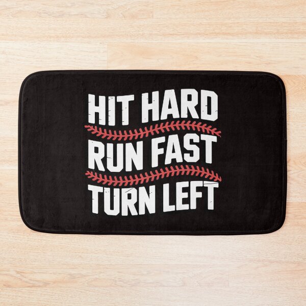 Item preview, Baseball Hit Hard Run Fast Turn Left Men Boys Kid Teen Youth designed and sold by RopboxRone.