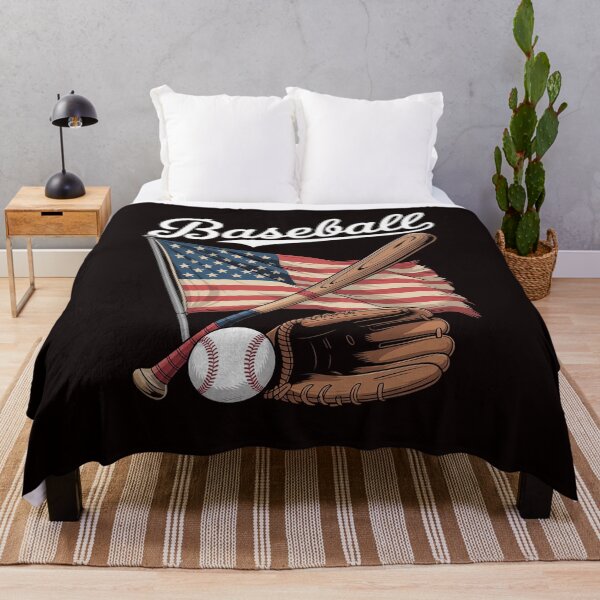 Item preview, American Flag Baseball Player Bat Fan Catcher Pitcher USA designed and sold by RopboxRone.
