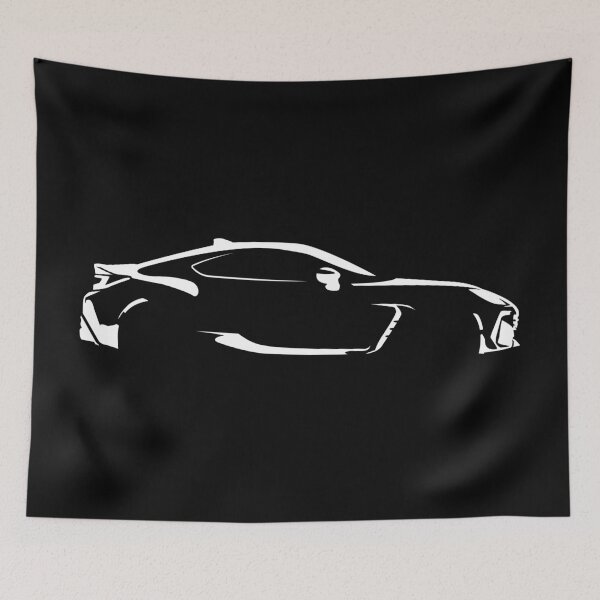 Item preview, BRZ ZD8 S 6MT (2022) Minimalist Car Silhouette (White) designed and sold by FearnCreative.
