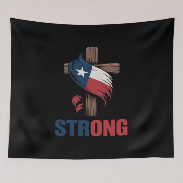 Item preview, Strong Texas flag cross christian texas pride designed and sold by JaskconLIfe23.