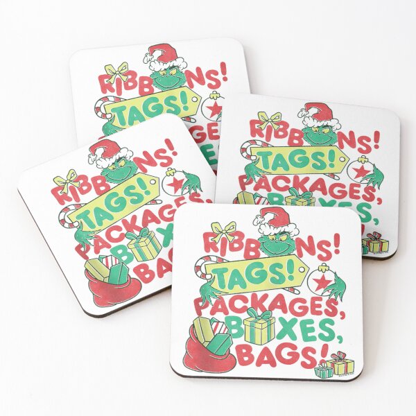 Item preview, Grinch Ribbons and Tags Officially Licensed designed and sold by RannaHile.