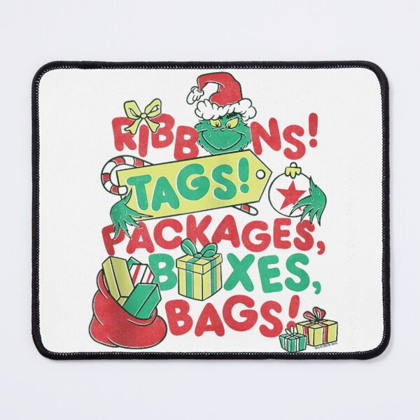 Item preview, Grinch Ribbons and Tags Officially Licensed designed and sold by RannaHile.