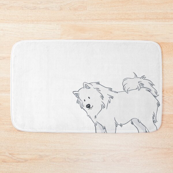 Item preview, Samoyed Dog Illustration designed and sold by scribblesnsnuff.