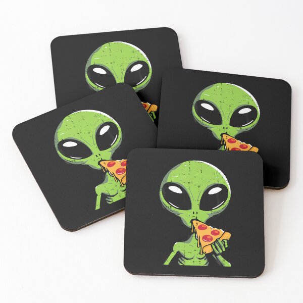 Item preview, Alien Eating Pizza Funny Ufo Snack Food Men Boys Kids Women designed and sold by DeborahCarolyn.