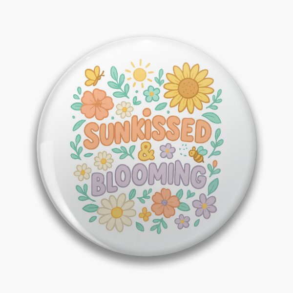 Item preview, Sunkissed and Blooming – Pastel Floral Sunshine Design with Cute Spring Vibes designed and sold by inkoutninja.