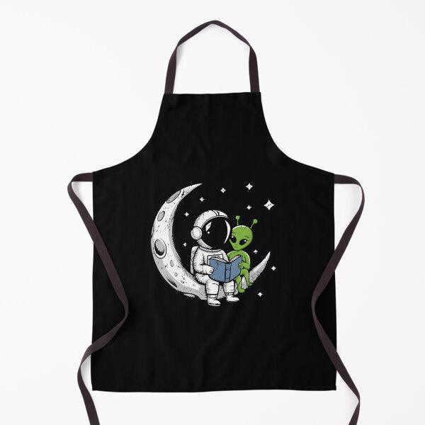 Item preview, Astronaut Reading Book To Alien Moon Space Astronomy designed and sold by JacquelineEnri.
