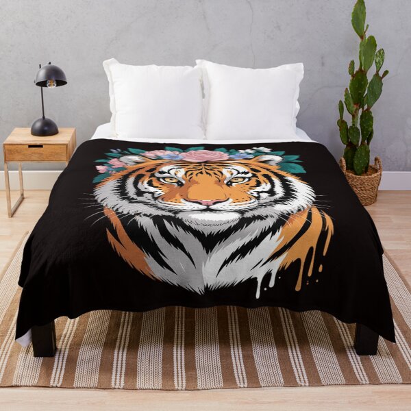 Item preview, Stunning Tiger Floral Art Spirit animal tiger Girls Birthday designed and sold by JaskconLIfe23.
